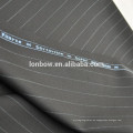 Schwarz-100% Merino Wolle Nadelstreifen Anzug Stoff China Online-Shop